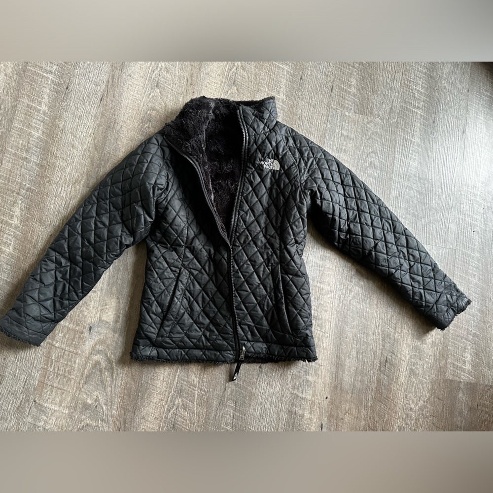 EUC The North Face Reversible coat size M (10/12)